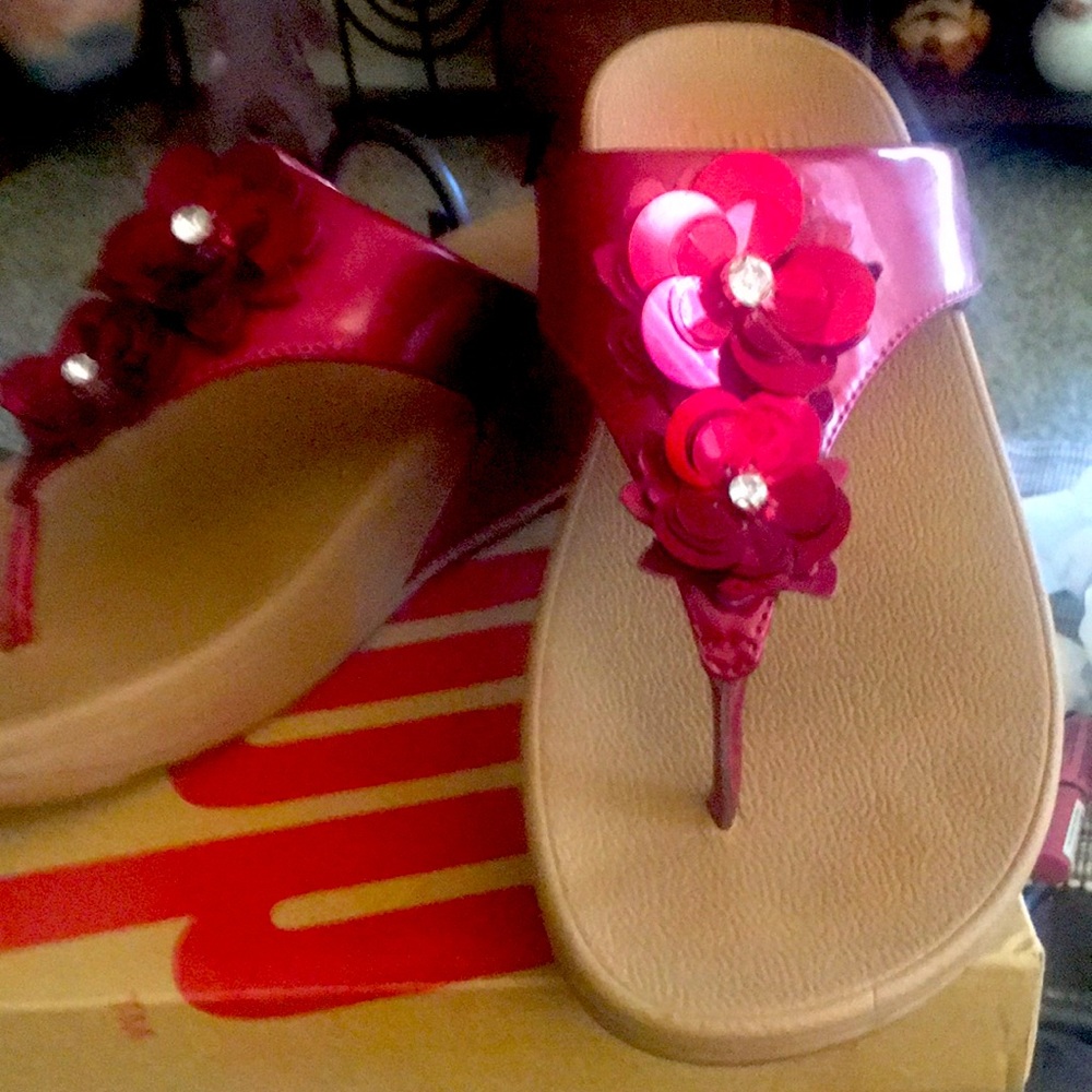 Fitflop Lulu Flower Fire Red